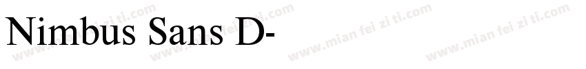 Nimbus Sans D字体转换